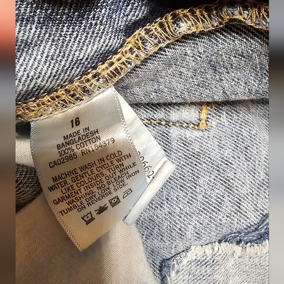 Distressed Aeropostale boyfriend jeans,Sz16 V-G - Picture 9 of 10